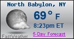 Weather Forecast for North Babylon, NY