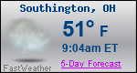 Weather Forecast for Southington, OH