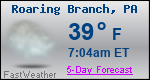 Weather Forecast for Roaring Branch, PA