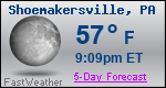 Weather Forecast for Shoemakersville, PA