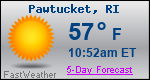 Weather Forecast for Pawtucket, RI