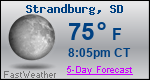 Weather Forecast for Strandburg, SD