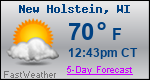 Weather Forecast for New Holstein, WI