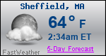 Weather Forecast for Sheffield, MA