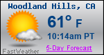 Weather Forecast for Woodland Hills, CA