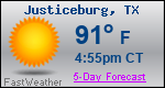 Weather Forecast for Justiceburg, TX