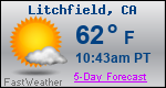 Weather Forecast for Litchfield, CA