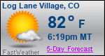 Weather Forecast for Log Lane Village, CO