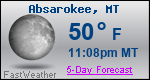 Weather Forecast for Absarokee, MT