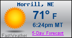 Weather Forecast for Morrill, NE