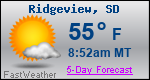 Weather Forecast for Ridgeview, SD
