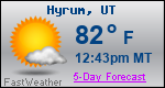 Weather Forecast for Hyrum, UT