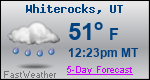 Weather Forecast for Whiterocks, UT