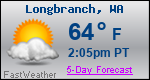 Weather Forecast for Longbranch, WA