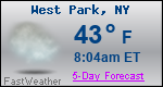 Weather Forecast for West Park, NY