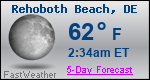 Weather Forecast for Rehoboth Beach, DE