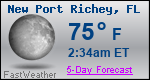 Weather Forecast for New Port Richey, FL