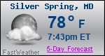 Weather Forecast for Silver Spring, MD