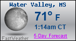 Weather Forecast for Water Valley, MS