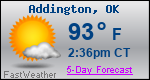 Weather Forecast for Addington, OK