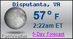 Weather Forecast for Disputanta, VA