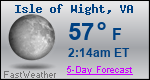 Weather Forecast for Isle of Wight, VA