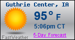 Weather Forecast for Guthrie Center, IA