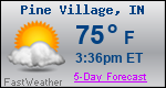 Weather Forecast for Pine Village, IN