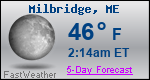 Weather Forecast for Milbridge, ME