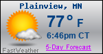 Weather Forecast for Plainview, MN