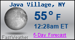 Weather Forecast for Java Village, NY