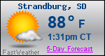 Weather Forecast for Strandburg, SD