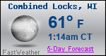 Weather Forecast for Combined Locks, WI