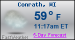 Weather Forecast for Conrath, WI