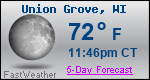 Weather Forecast for Union Grove, WI