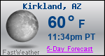 Weather Forecast for Kirkland, AZ