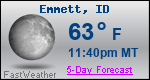Weather Forecast for Emmett, ID