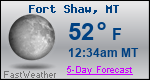 Weather Forecast for Fort Shaw, MT