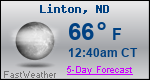 Weather Forecast for Linton, ND