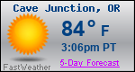 Weather Forecast for Cave Junction, OR