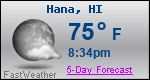Weather Forecast for HÄna, HI