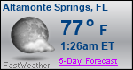 Weather Forecast for Altamonte Springs, FL