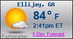 Weather Forecast for Ellijay, GA