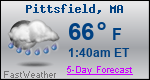 Weather Forecast for Pittsfield, MA
