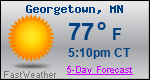 Weather Forecast for Georgetown, MN