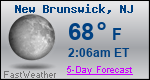 Weather Forecast for New Brunswick, NJ