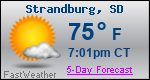 Weather Forecast for Strandburg, SD