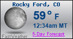 Weather Forecast for Rocky Ford, CO