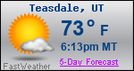 Weather Forecast for Teasdale, UT
