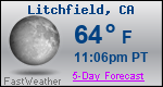 Weather Forecast for Litchfield, CA